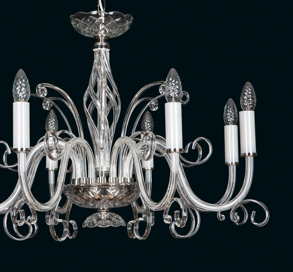 Lustre en verre transparent EL416800