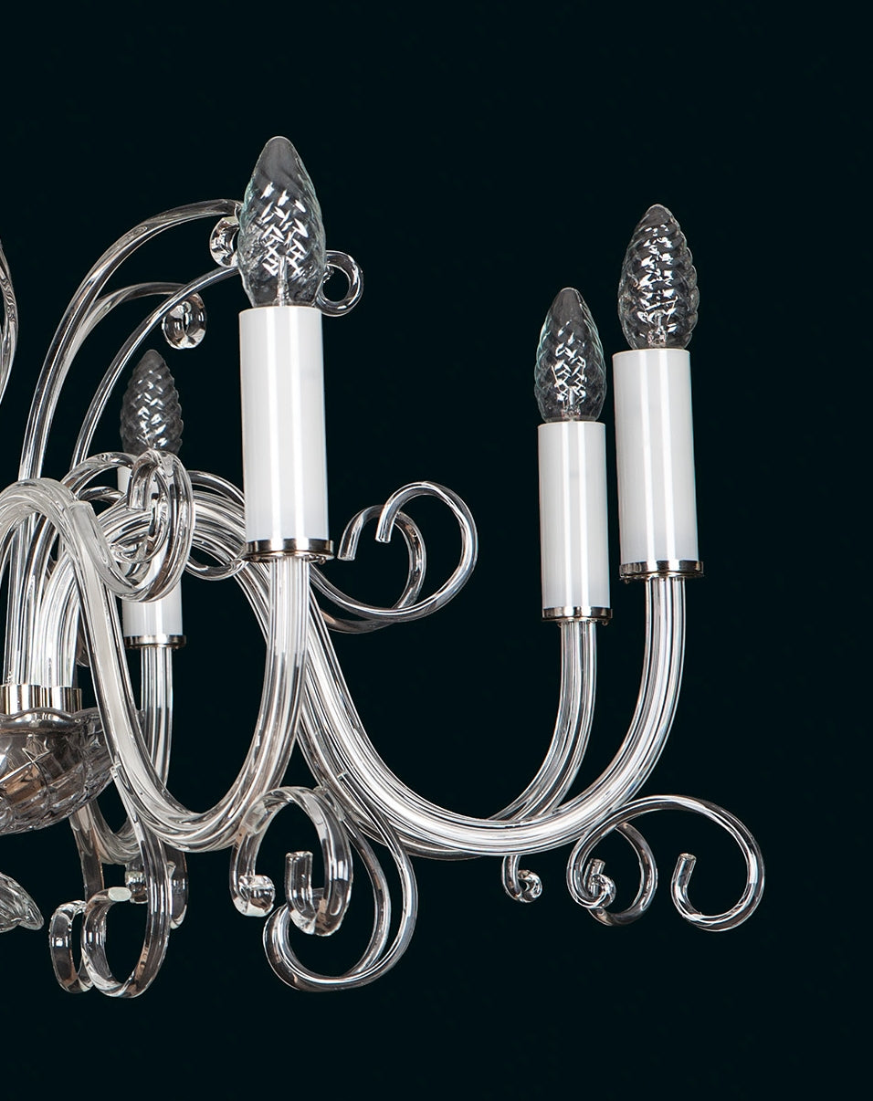 Lustre en verre transparent EL416800