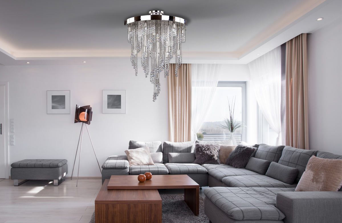 Suspension spirale en cristal L435CLN
