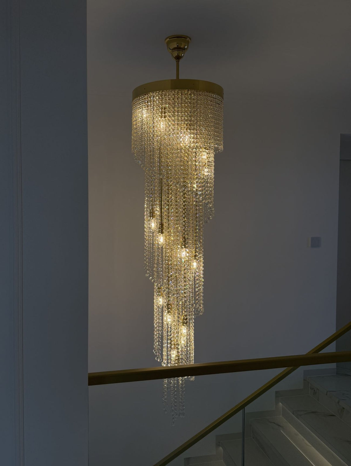 Suspension spirale en cristal L455CLN