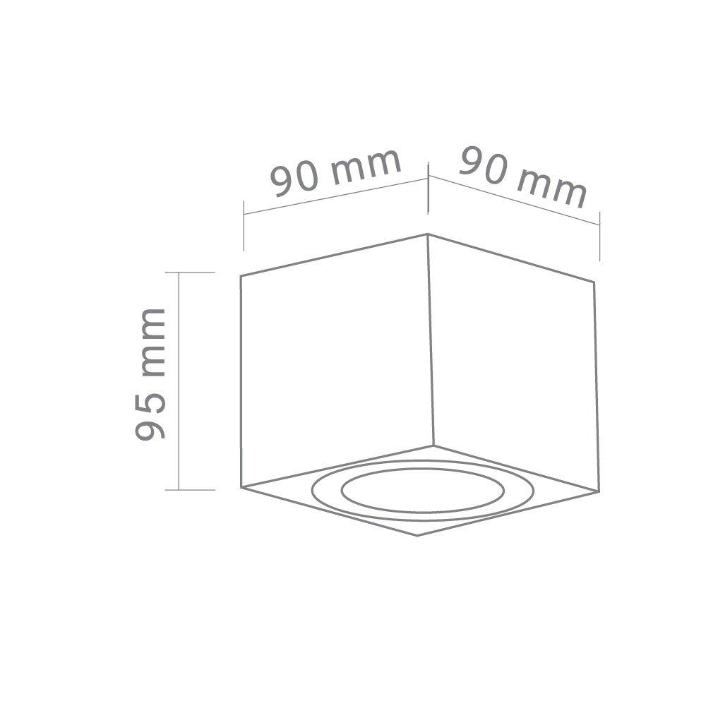 Spot plafond Lago, IP44