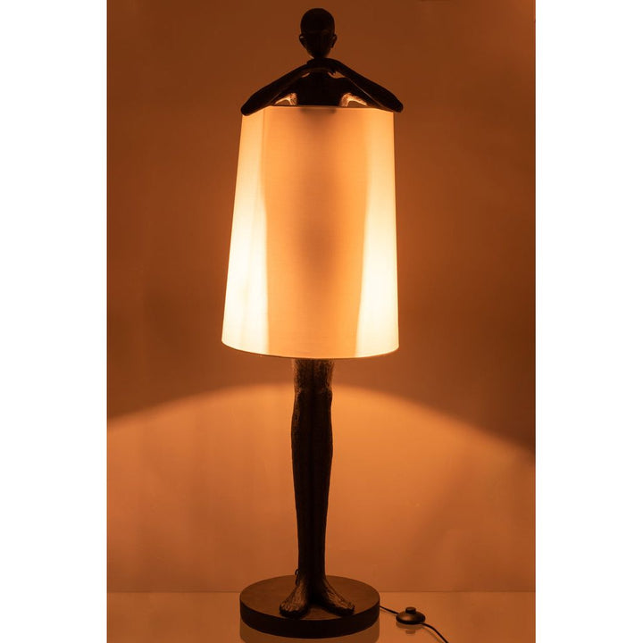 Lampe Homme Poly Marron/Blanc | Designix -     - https://designix.fr