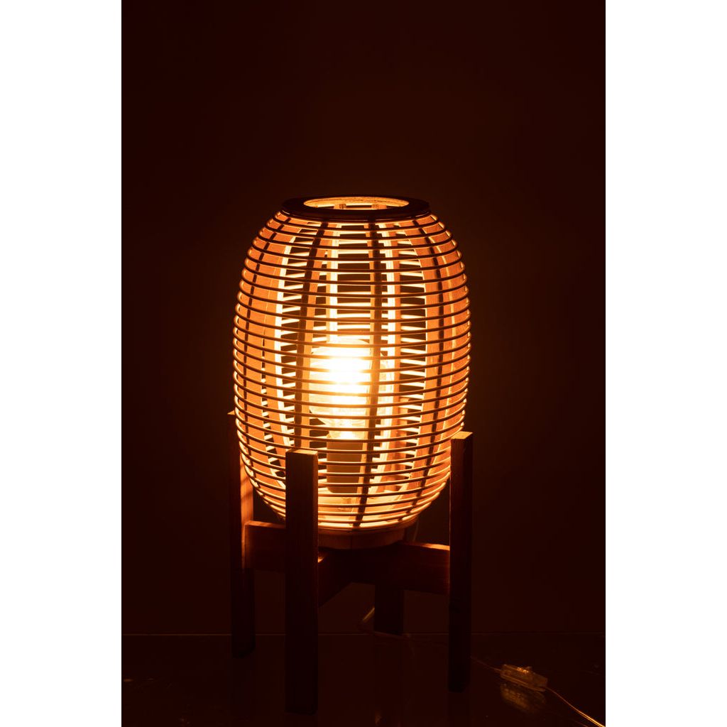 Lampe sur pied en bois/bambou naturel petit | Designix -     - https://designix.fr