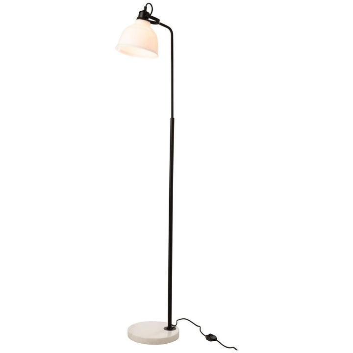 Lampadaire Acier Verre Blanc Magali - Designix