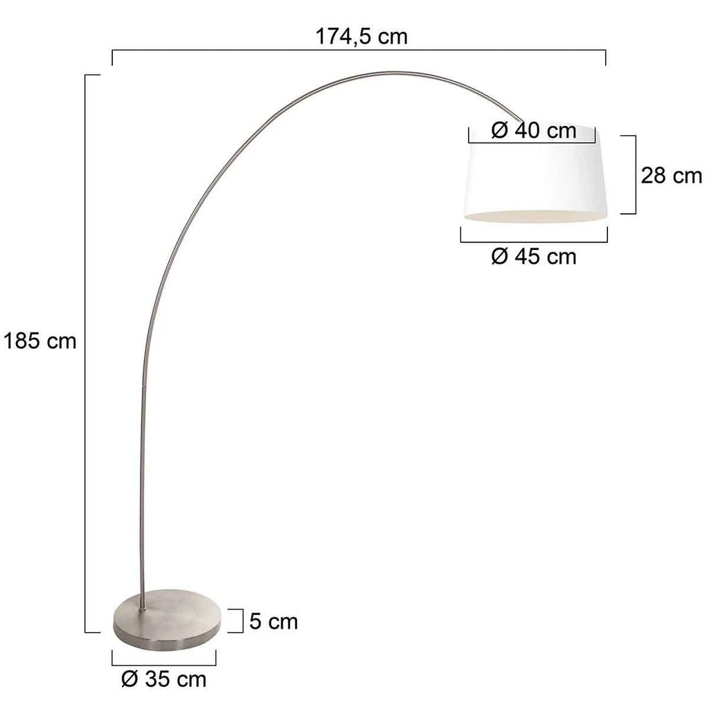 Lampadaire Arc Salon | Cora - Designix Lampadaire