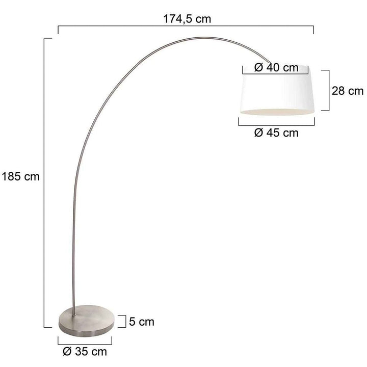 Lampadaire Arc Salon | Cora - Designix Lampadaire