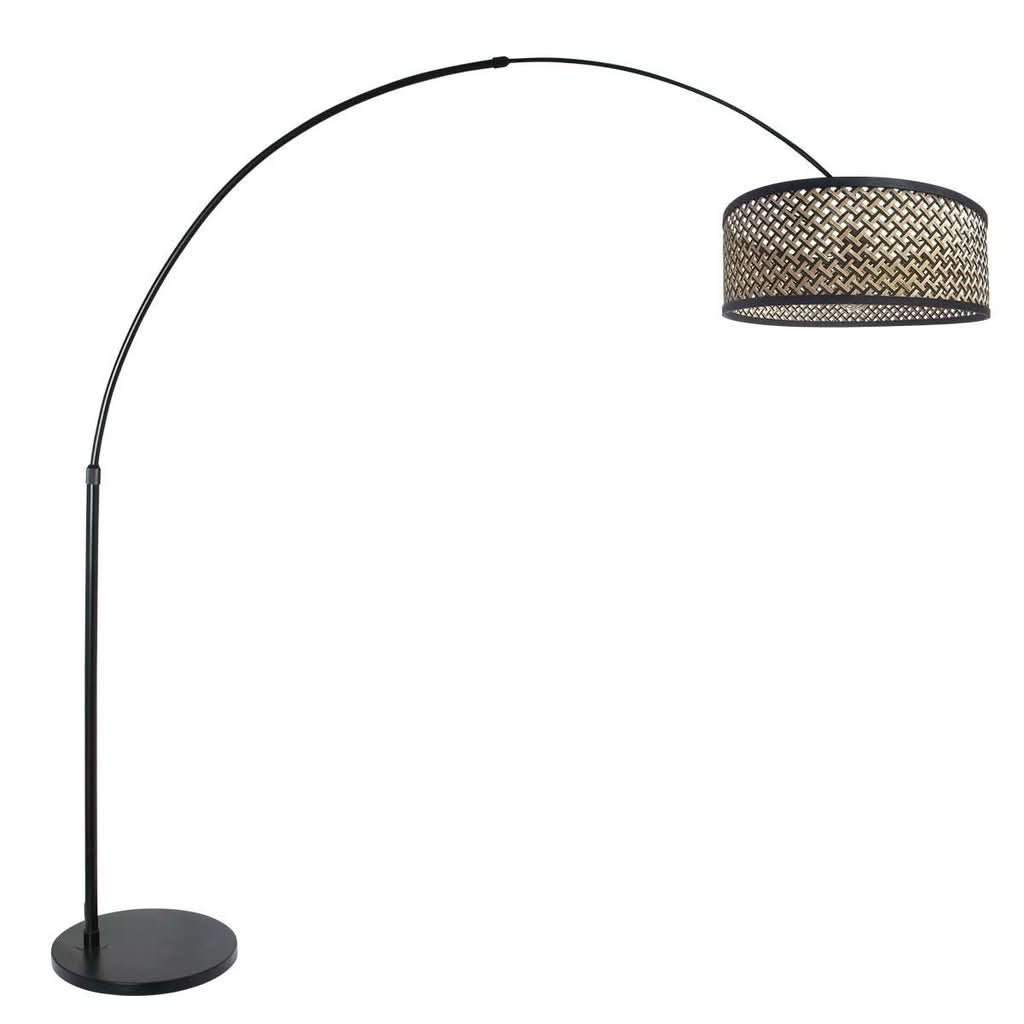 Lampadaire Bambou Noir Naturel | Zyla - Designix Lampadaire