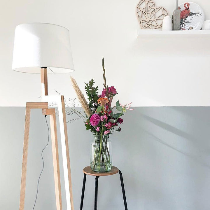 Lampadaire Bohème Bois | Eira - Designix Lampadaire