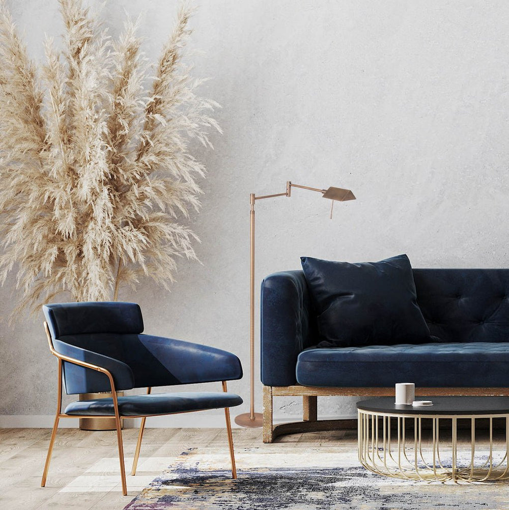 Lampadaire Bronze Industriel | Sari - Designix Lampadaire