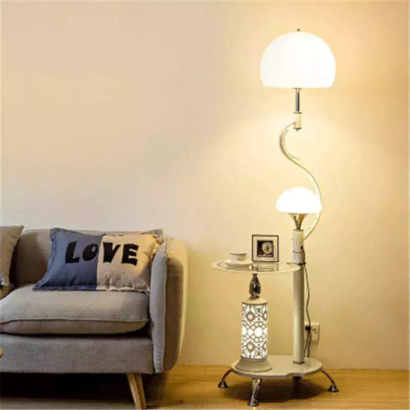 Lampadaire Champignon Design | Élégance Naturelle - Designix Lampadaire Blanc