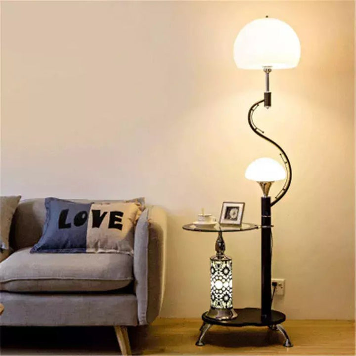 Lampadaire Champignon Design | Élégance Naturelle - Designix Lampadaire Noir