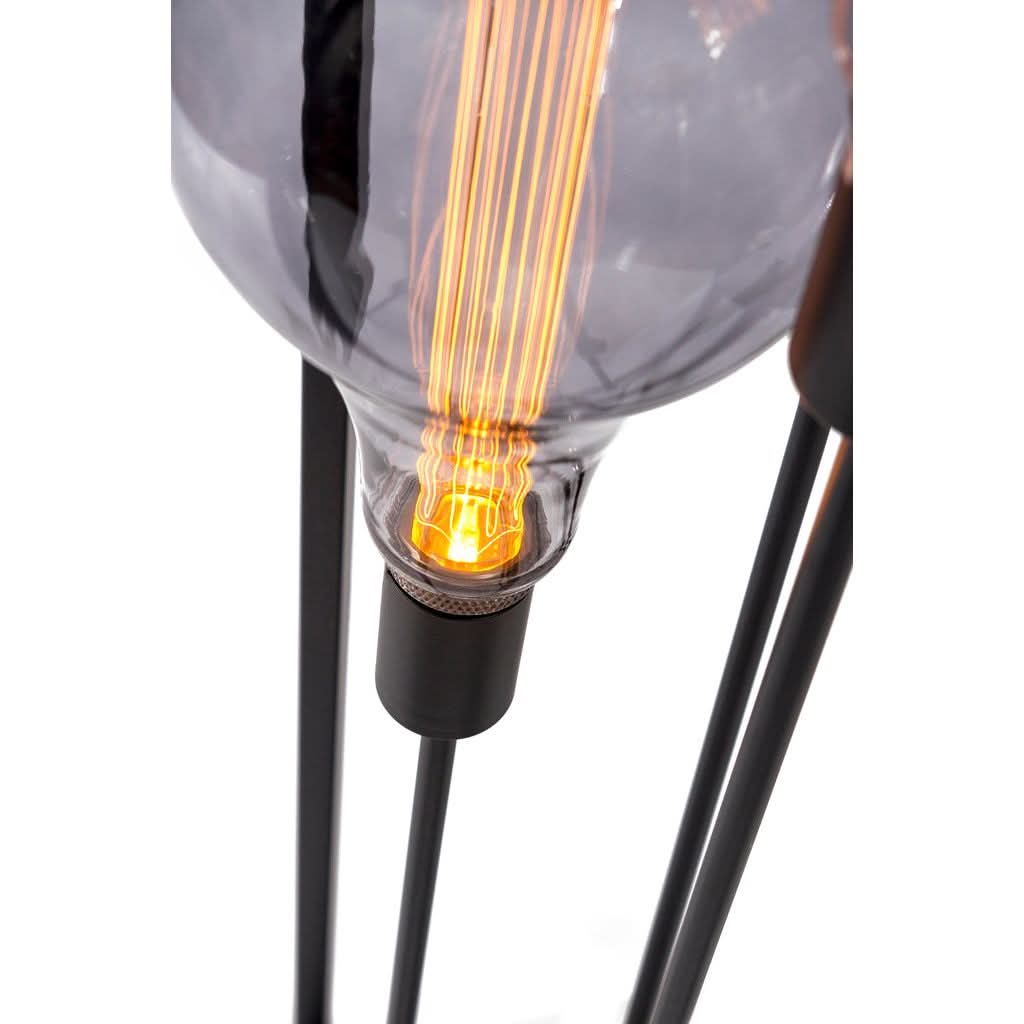 Lampadaire en Métal Noir 3 Lumières | Kasbah - Designix Lampadaire