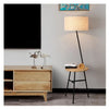 Lampadaire Sur Pied en Bois | Élégance Naturelle