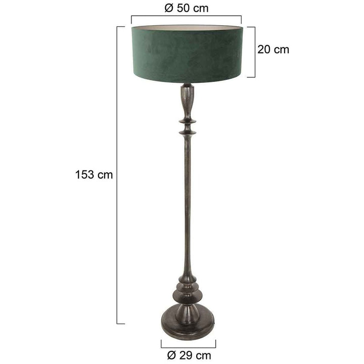 Lampadaire Vert Velours | Hyle - Designix Lampadaire