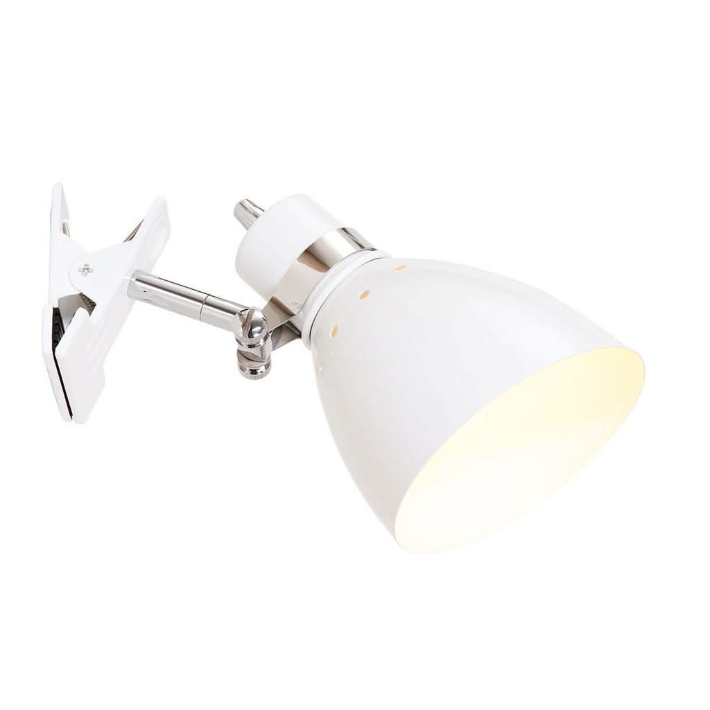 Lampe à Pince Spring 6827W Blanc - Design Industriel Steinhauer