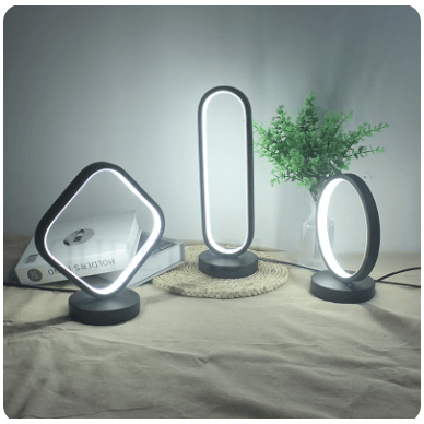 Lampe à Poser Design Moderne | Voile Lumineux - Designix Lampe de chevet Carré Variable