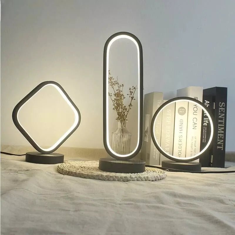 Lampe à Poser Design Moderne | Voile Lumineux - Designix Lampe de chevet Carré Variable