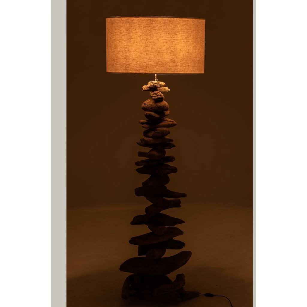Lampe Abat-jour Bois Flotté Grande