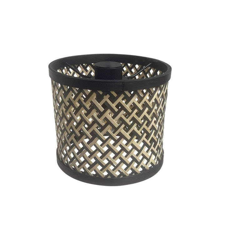 Lampe Arc 3 Lumières Bambou Noir | Yale - Designix Lampadaire