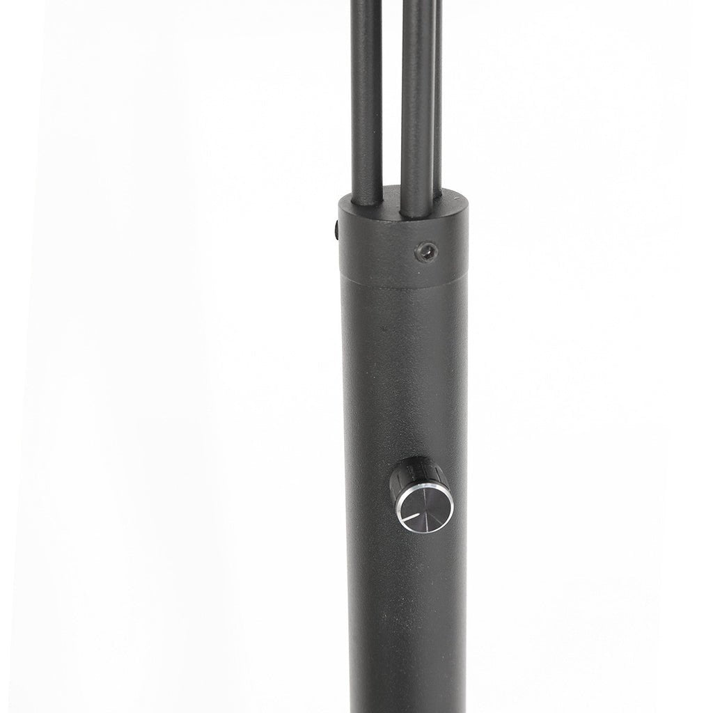 Lampe Arc 3 Lumières Bambou Noir | Yale - Designix Lampadaire