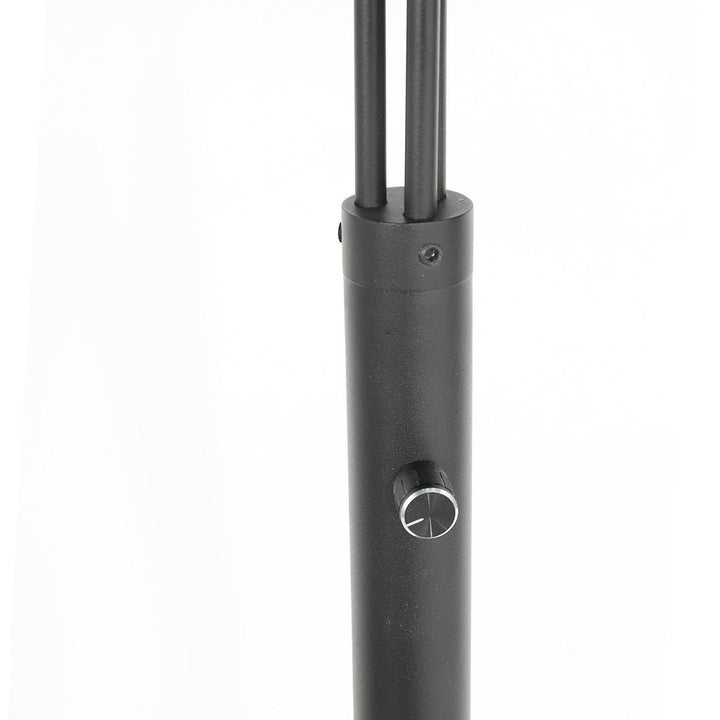 Lampe Arc 3 Lumières Bambou Noir | Yale - Designix Lampadaire