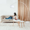 Lampe Arc Ajustable Blanc | Zira