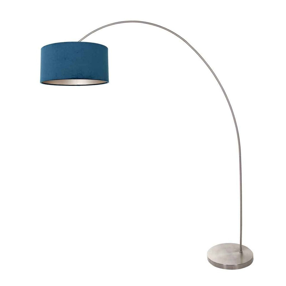Lampe Arquée Élégante Bleue | Solva - Designix Luminaire