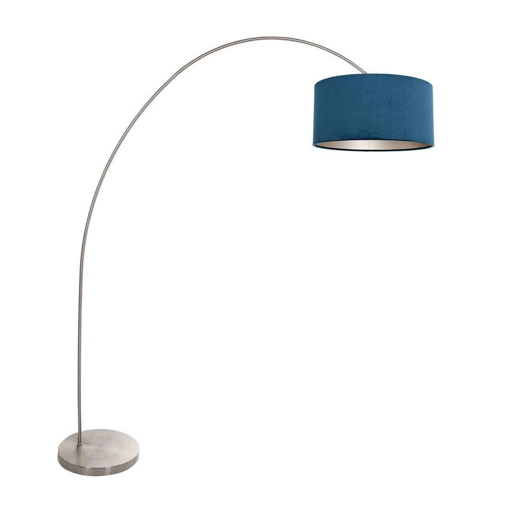 Lampe Arquée Élégante Bleue | Solva - Designix Luminaire