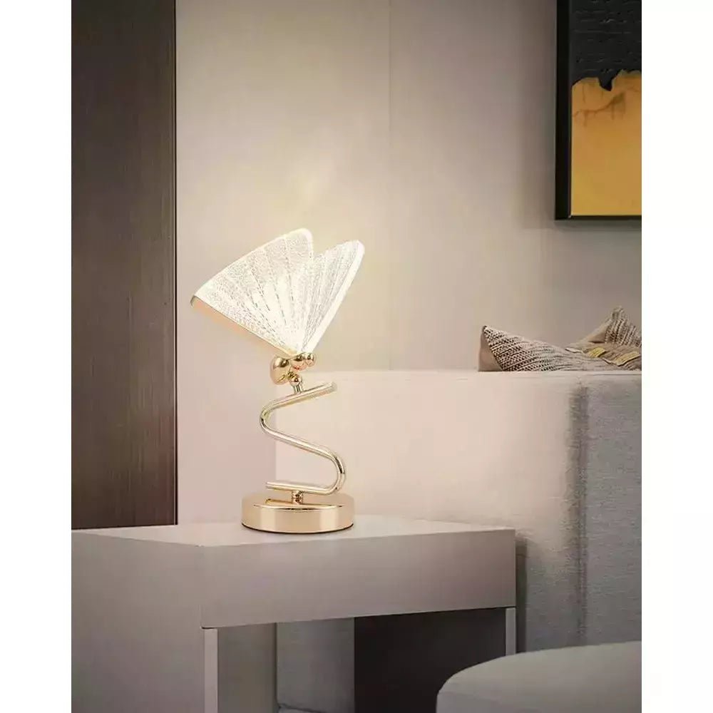 Lampe Art Nouveau Papillion | Lueur Papillon - Designix Lampe de chevet Multicolor Blanc Chaud