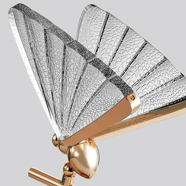 Lampe Art Nouveau Papillion | Lueur Papillon - Designix Lampe de chevet Transparent Blanc Chaud