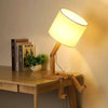 Lampe Bonhomme Bois Assis | Compagnon Luminé