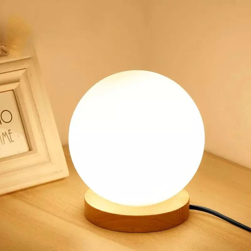 Lampe Boule à Poser | Lueur Sphérique