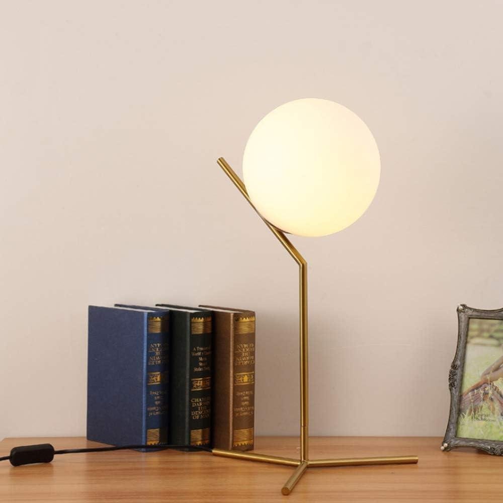Lampe Boule sur Pied | Éclat Sphérique - Designix Lampe de chevet Petite Doré Blanc Chaud