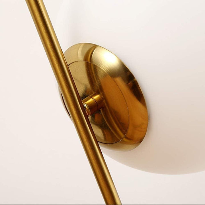 Lampe Boule sur Pied | Éclat Sphérique - Designix Lampe de chevet Petite Doré Blanc Chaud