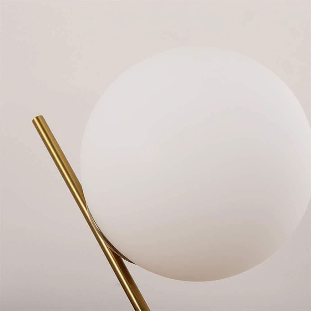 Lampe Boule sur Pied | Éclat Sphérique - Designix Lampe de chevet Petite Doré Blanc Chaud