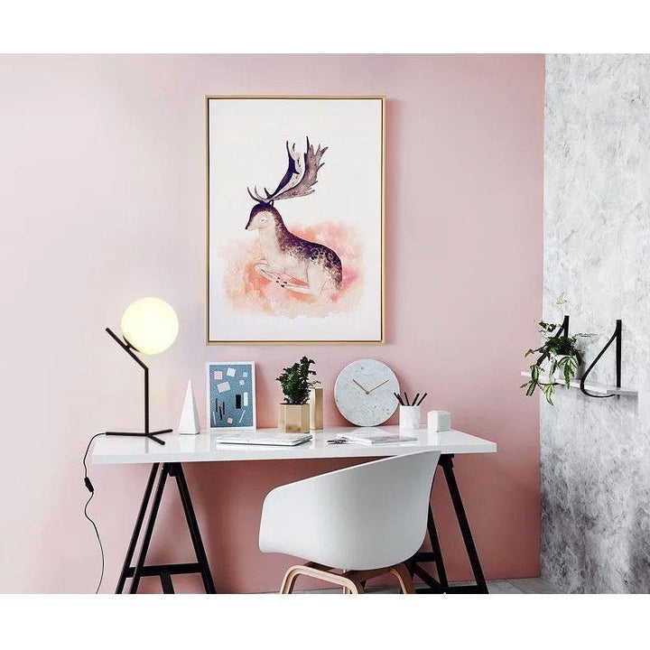 Lampe Boule sur Pied | Éclat Sphérique - Designix Lampe de chevet Petite Doré Blanc Chaud