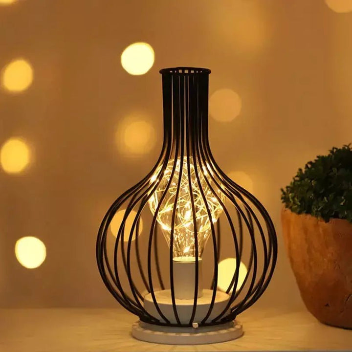 Lampe Bouteille | Éclat Vigneron - Designix Lampe de chevet Carafe | 16 x 25 cm