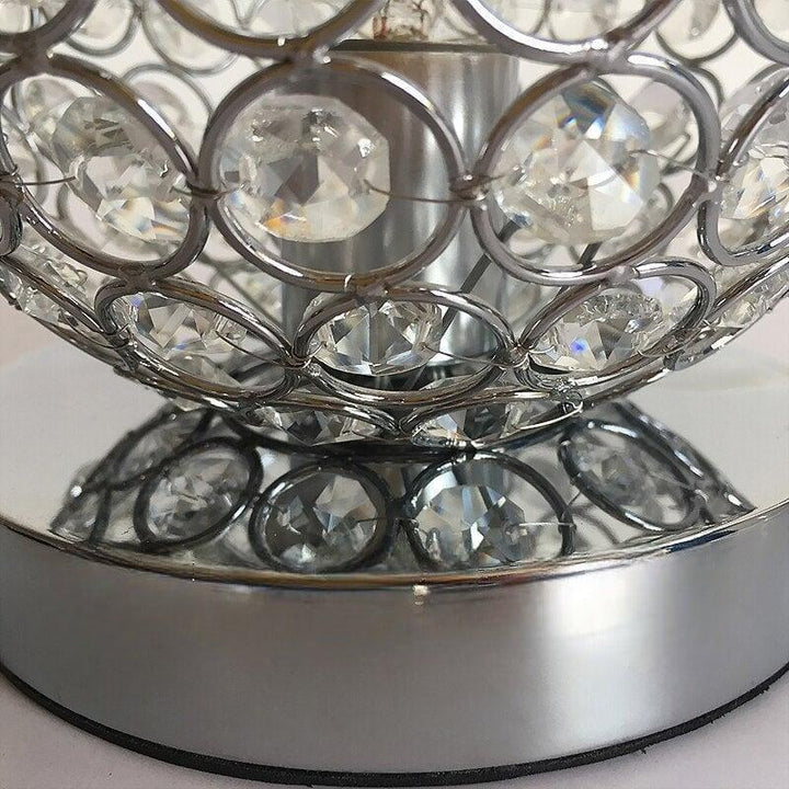 Lampe de Chevet Boule | Étoile Filante - Designix Lampe de chevet Chrome Lumière Chaude