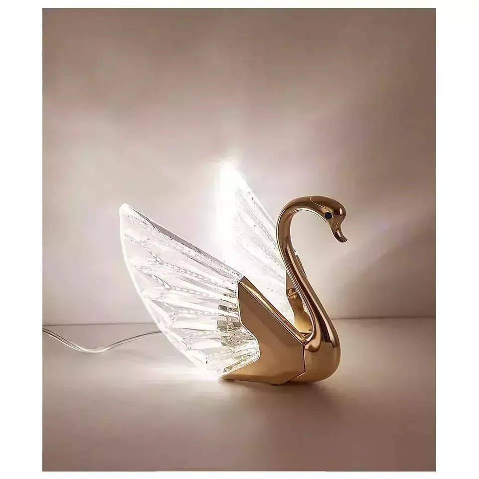 Lampe de Chevet Cygne | Étoile Radieuse - Designix Lampe de chevet Transparent