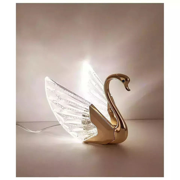 Lampe de Chevet Cygne | Étoile Radieuse - Designix Lampe de chevet Transparent