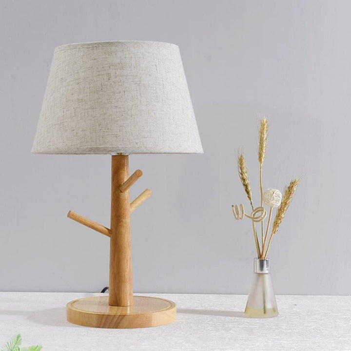 Lampe de Chevet Design Bois | Lueur Nature - Designix Lampe de chevet Blanc Chaud