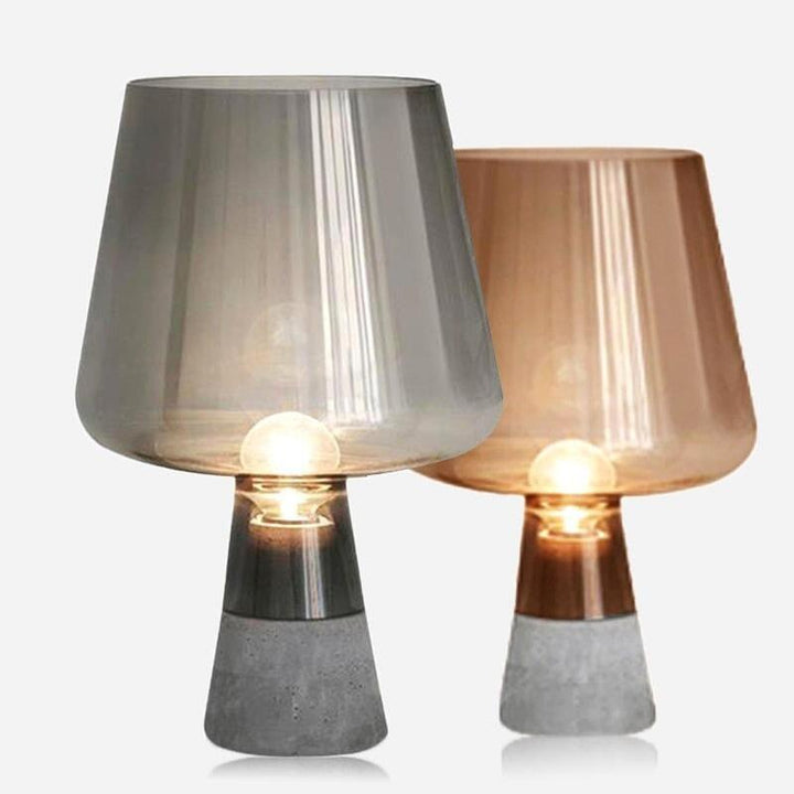 Lampe de Chevet en Verre | Brilliance Chic - Designix Lampe de chevet Ambre Diamètre 20cm