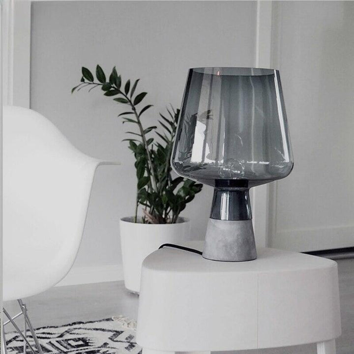 Lampe de Chevet en Verre | Brilliance Chic - Designix Lampe de chevet Ambre Diamètre 20cm