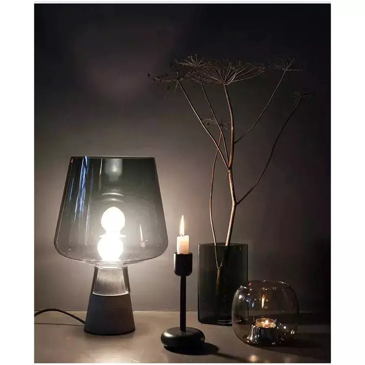 Lampe de Chevet en Verre | Brilliance Chic - Designix Lampe de chevet Gris Diamètre 20cm