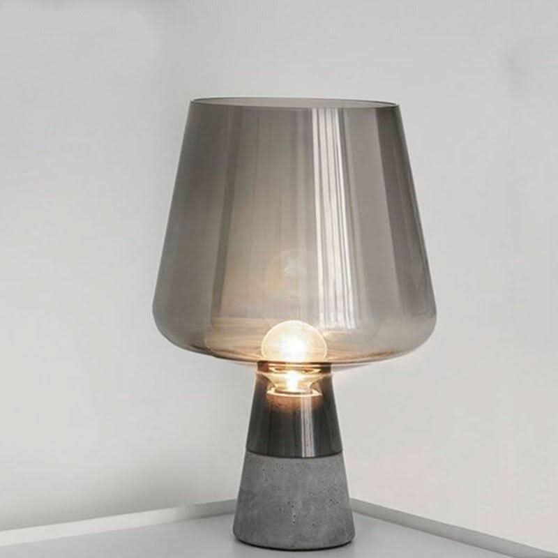 Lampe de Chevet en Verre | Brilliance Chic - Designix Lampe de chevet Gris Diamètre 20cm