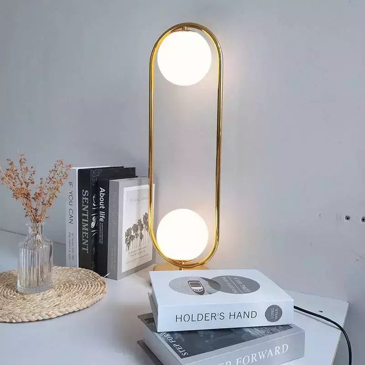 Lampe de Chevet Minimaliste | Élégance Nocturne - Designix Lampe de chevet Laiton Blanc Chaud