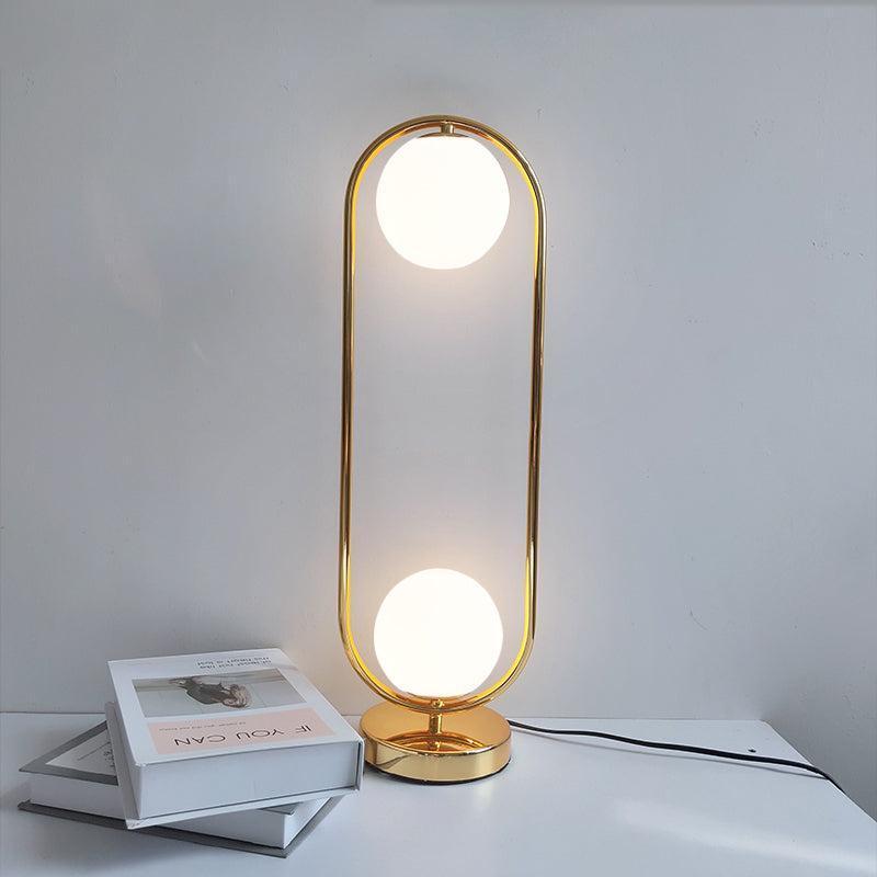 Lampe de Chevet Minimaliste | Élégance Nocturne - Designix Lampe de chevet Laiton Blanc Chaud