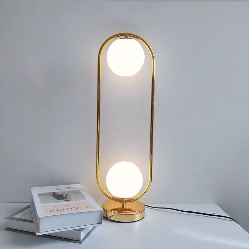 Lampe de Chevet Minimaliste | Élégance Nocturne - Designix Lampe de chevet Laiton Blanc Chaud