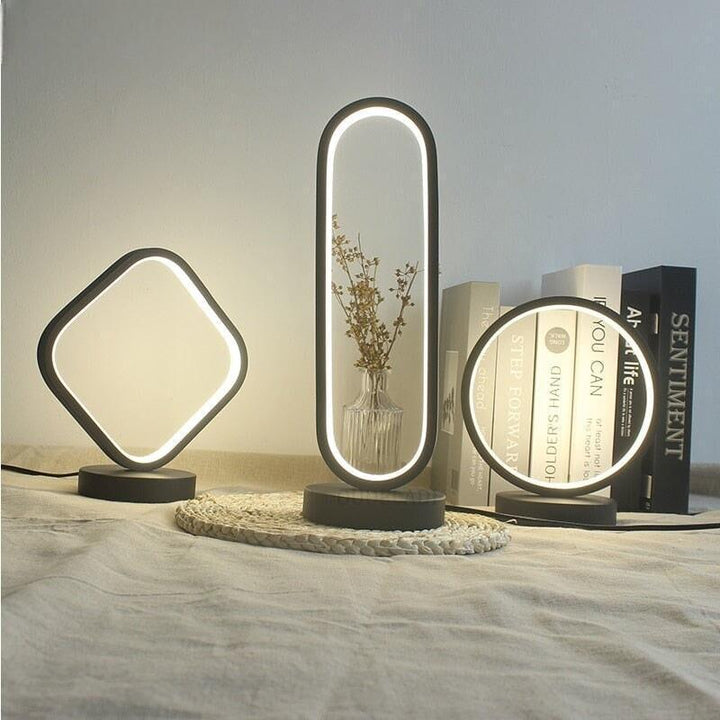 Lampe de Chevet Moderne LED | LumiNova - Designix Lampe de chevet Carré | 22.5 cm Variable