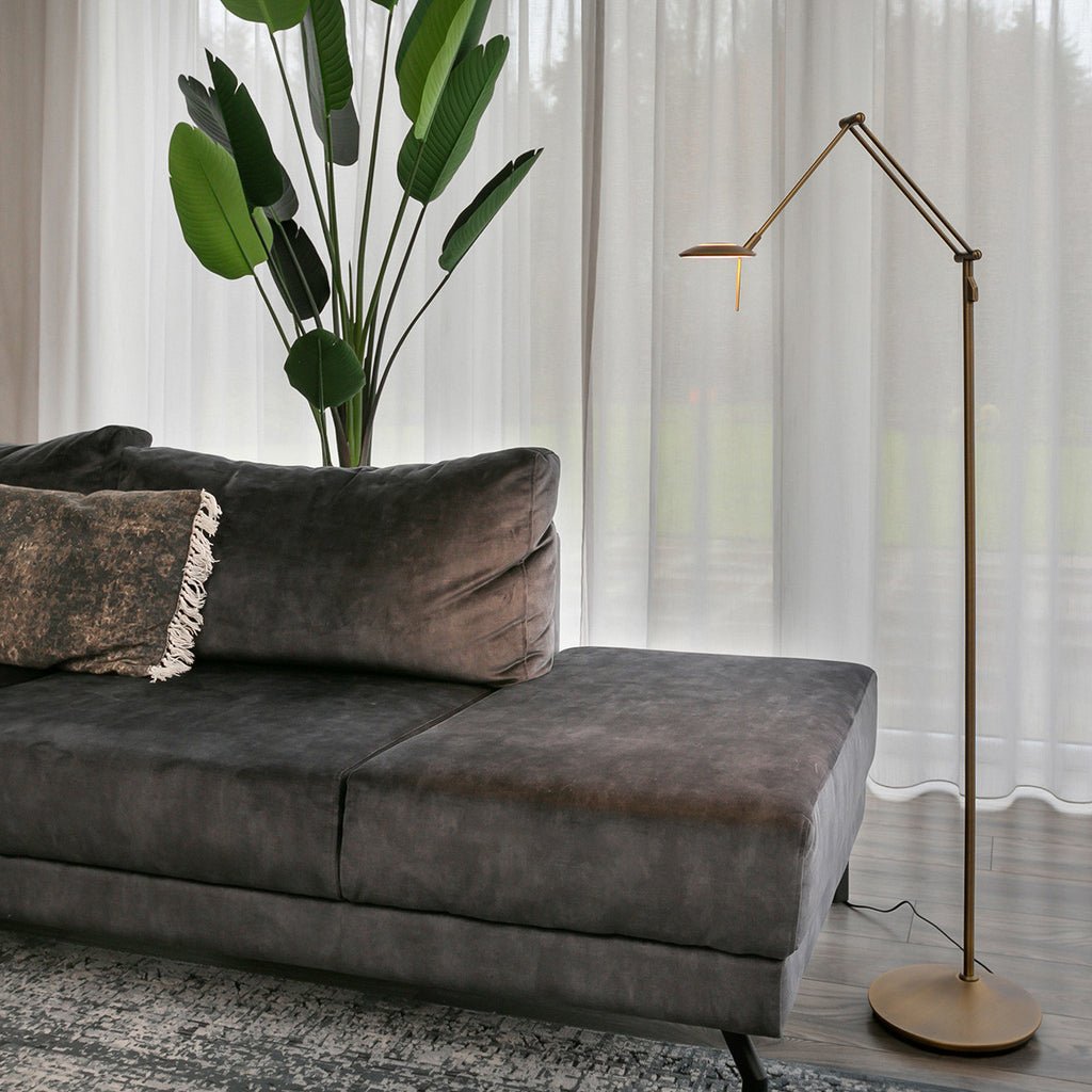 Lampe de lecture en bronze | Nyla - Designix Lampe de chevet
